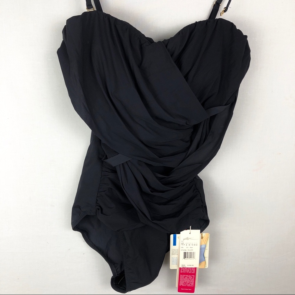 ❣️NWT❣️Black one piece Gottex contour swimsuit - Picture 2 of 5